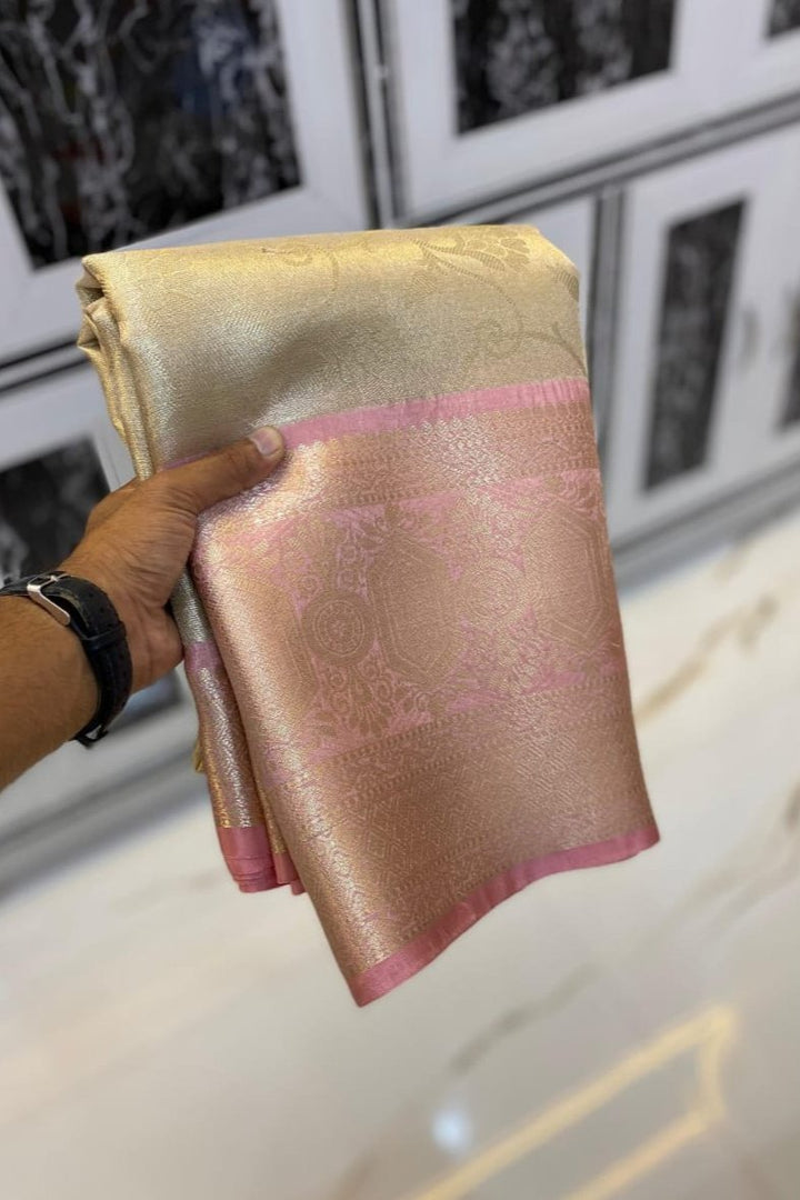 Eyes On - Kanjivaram Tissue Brocade  Banarasi Saree