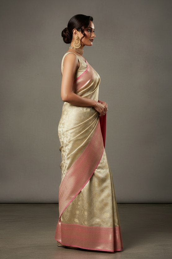 Eyes On - Kanjivaram Tissue Brocade  Banarasi Saree