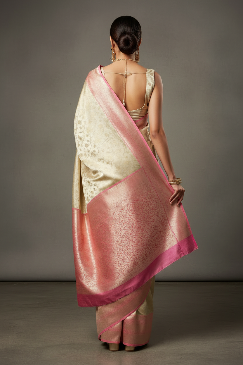 Eyes On - Kanjivaram Tissue Brocade  Banarasi Saree