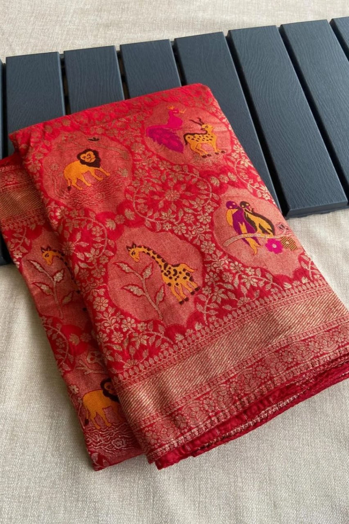 Nature's Palette Banarasi Silk Saree