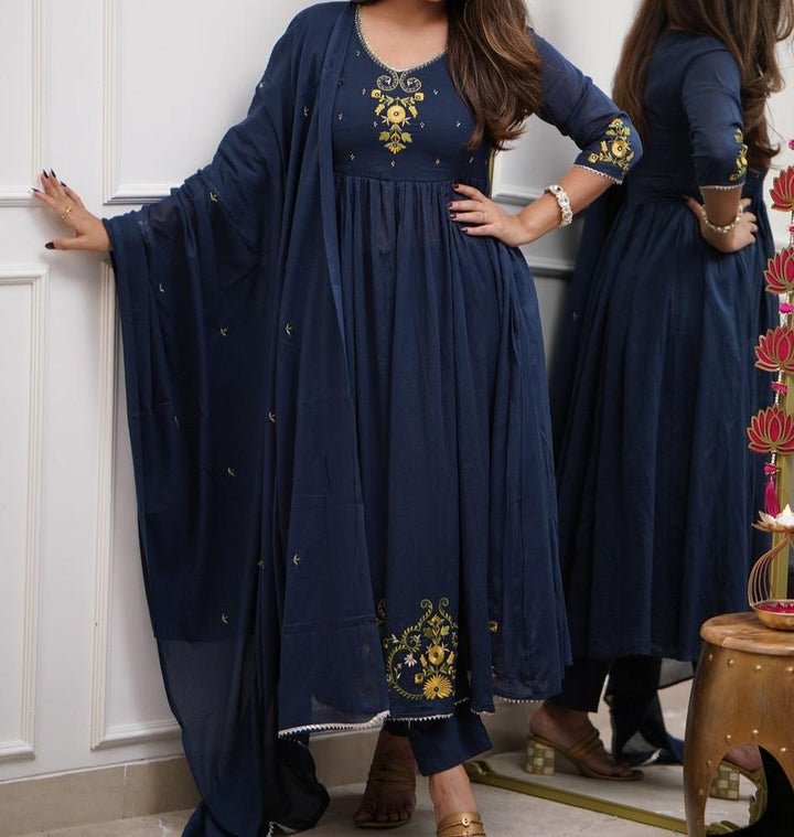 Clair De Lune Cotton Kurti Set