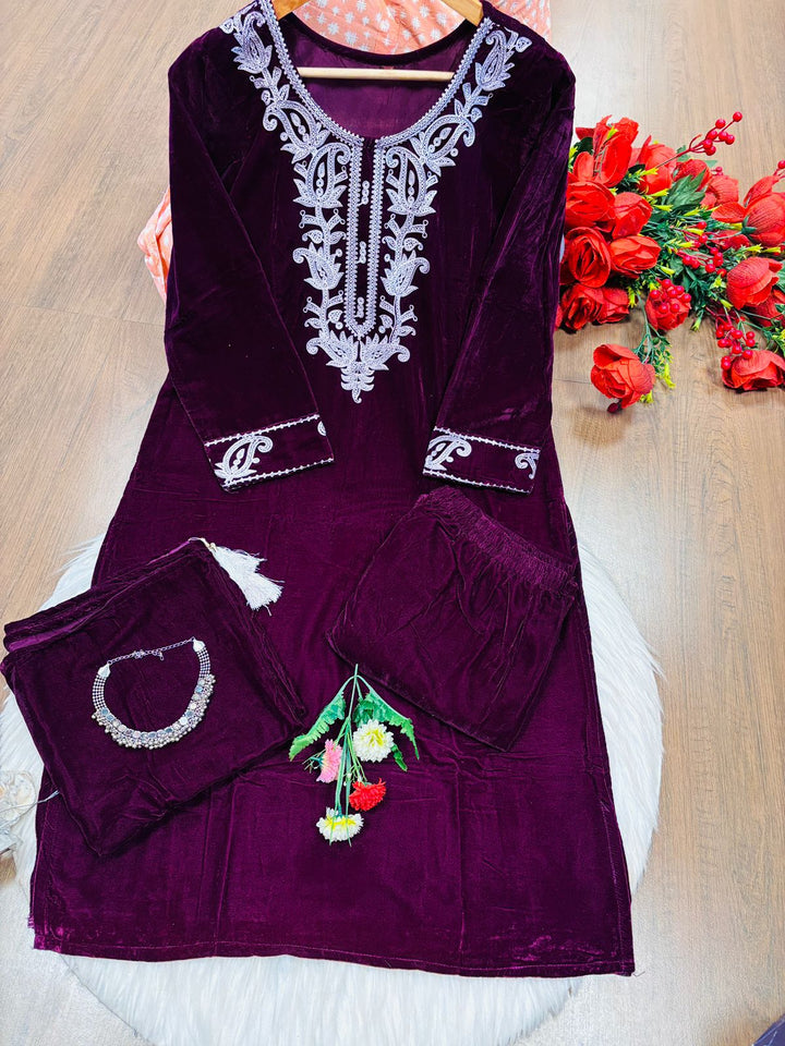 Fairy Lights Velvet Suit Set