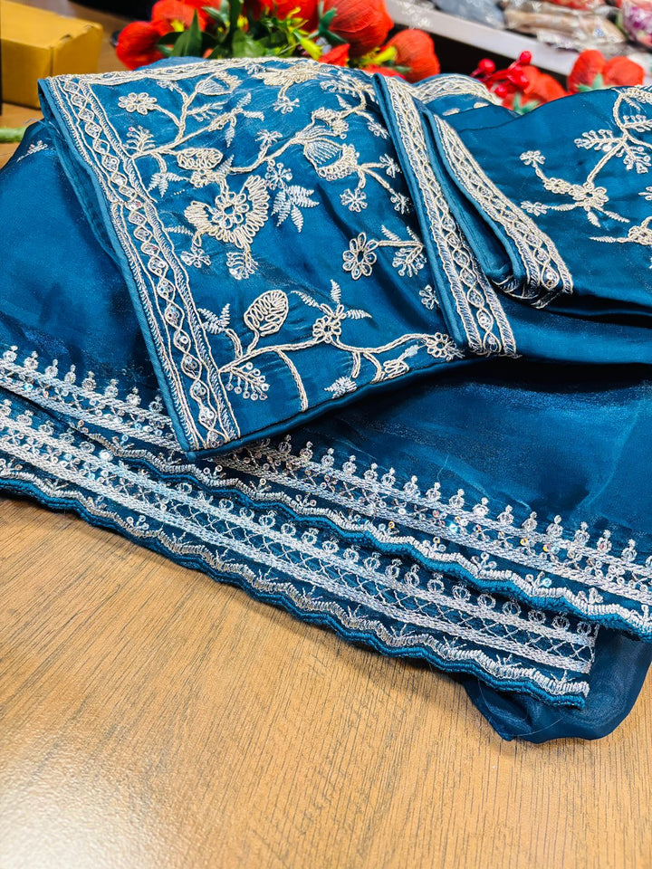 Most Recent Fancy silk Saree