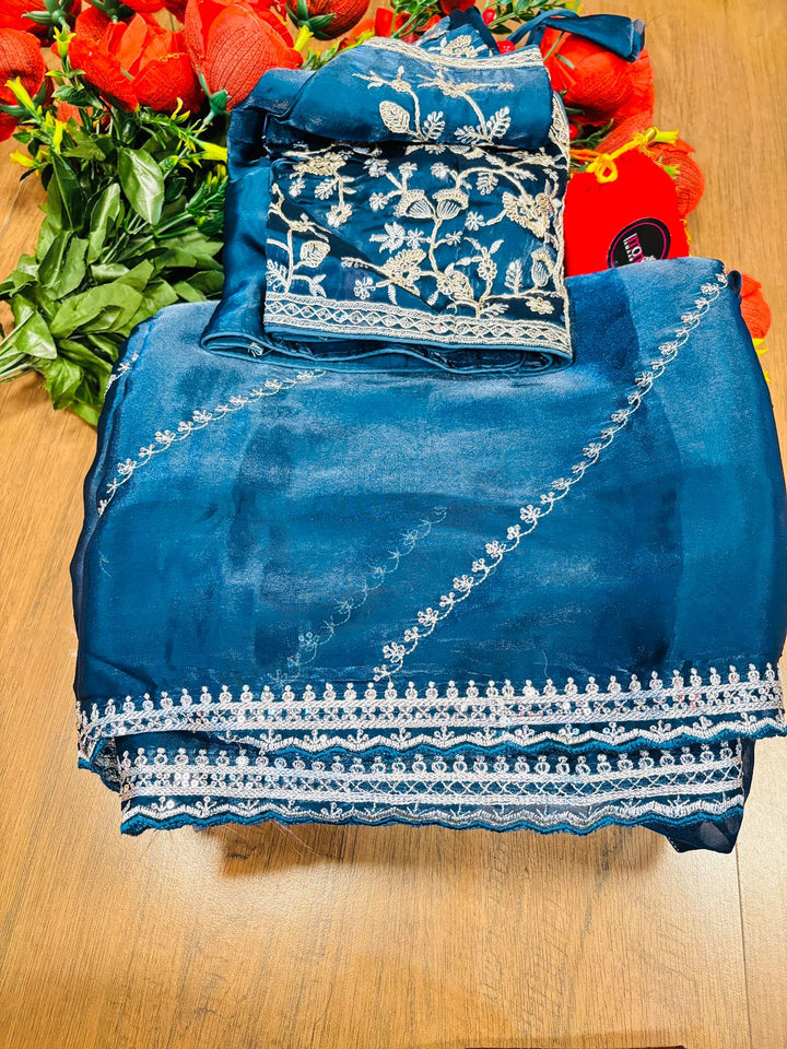 Most Recent Fancy silk Saree