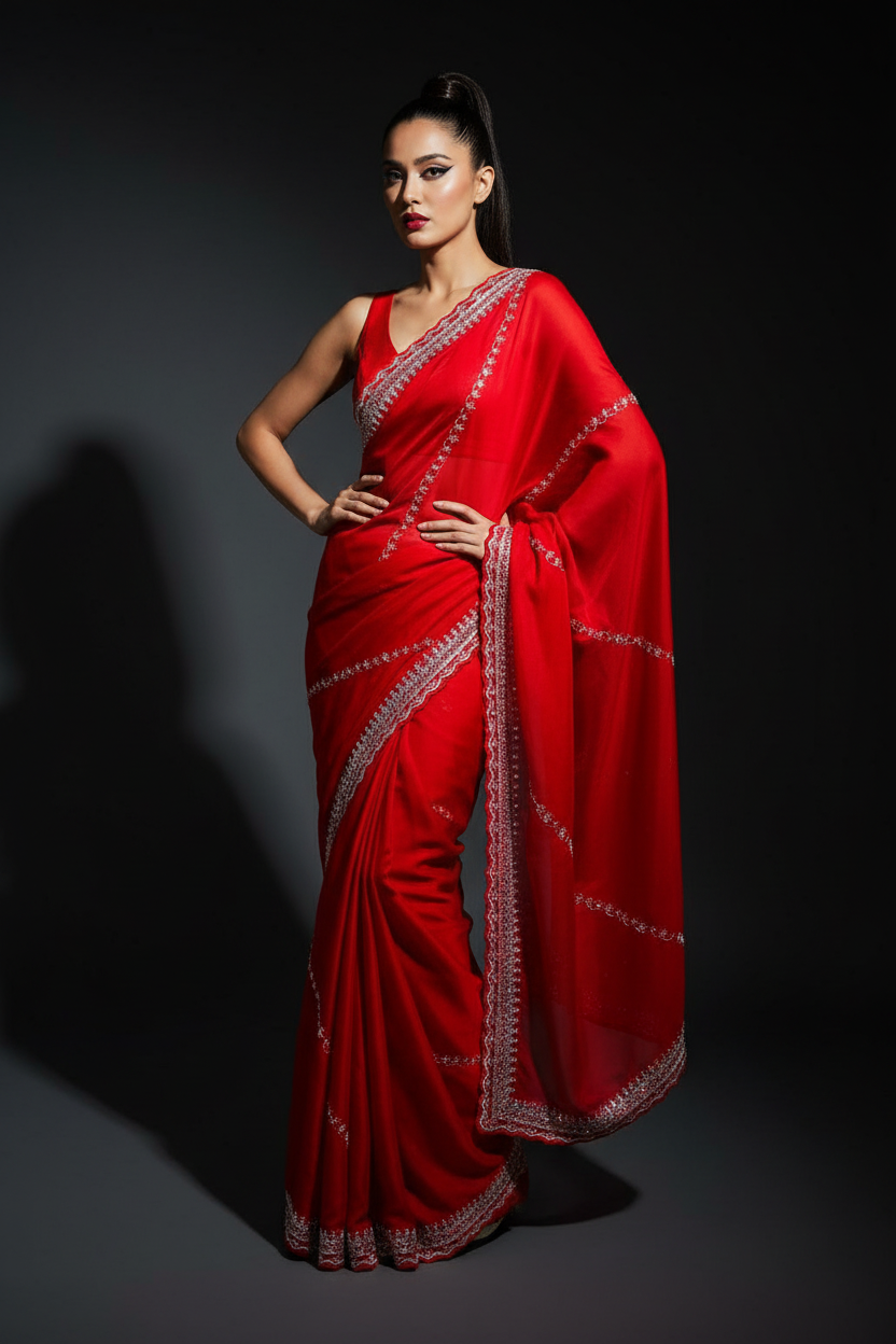 Most Recent Fancy silk Saree