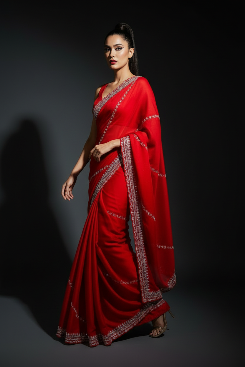 Most Recent Fancy silk Saree