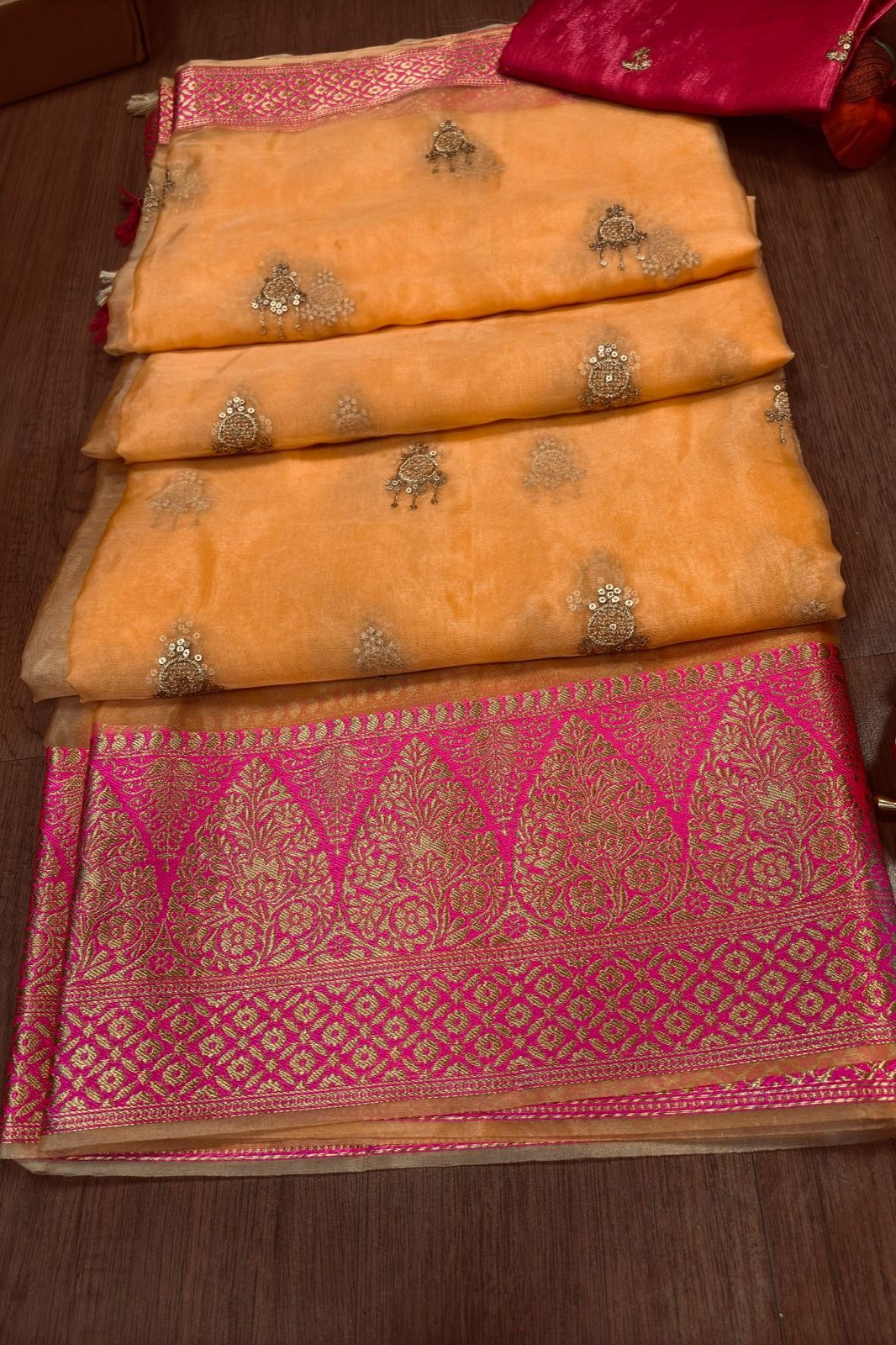 Kanchipuram Organza Silk Saree