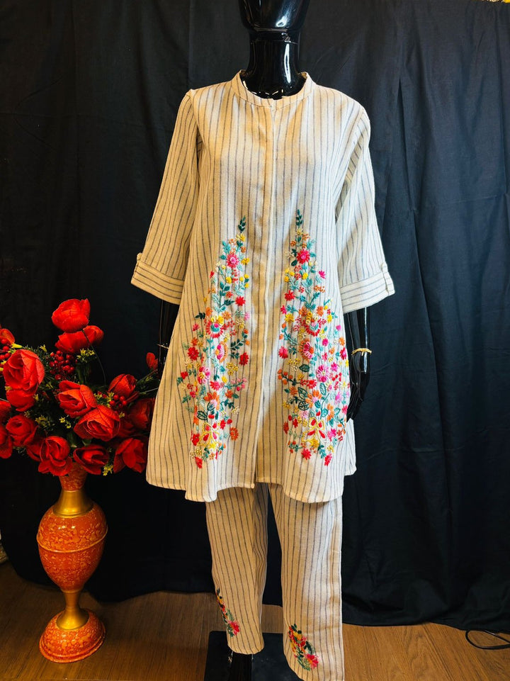 Cute Matching Handloom Linen Coord Set