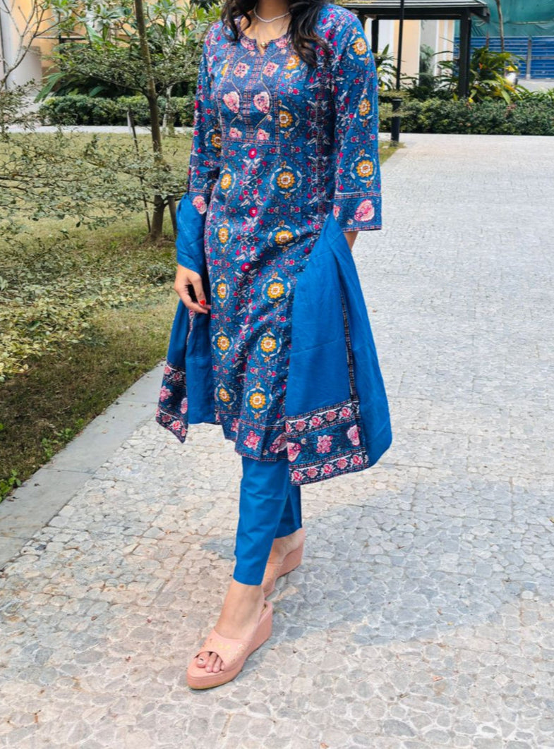 Arty Melody- Cotton Kurti Set