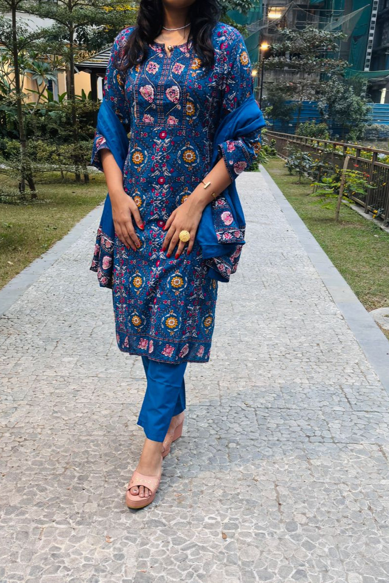 Wishing Stars Cotton Kurti Set