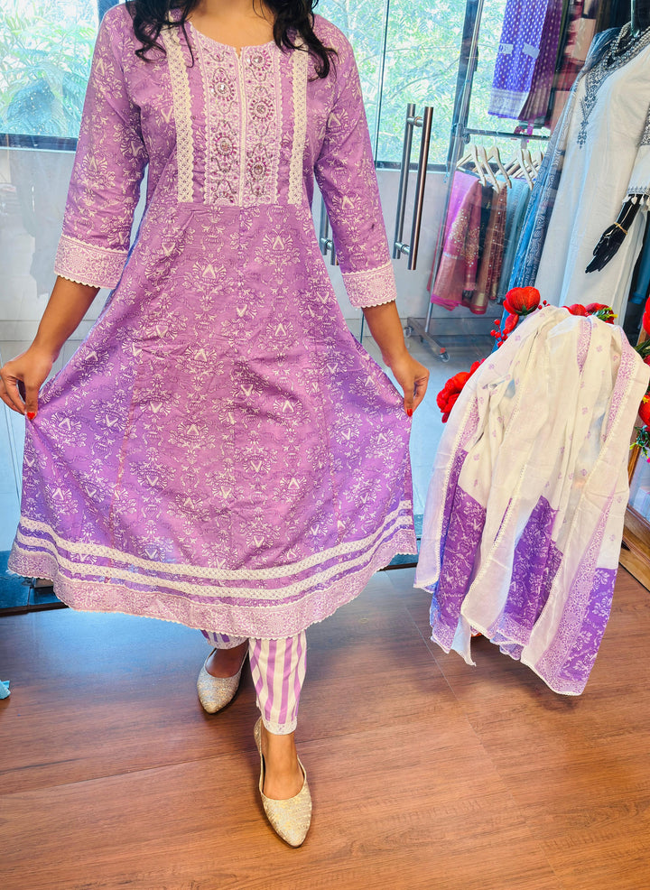 The New Era-Anarkali Kurti Set