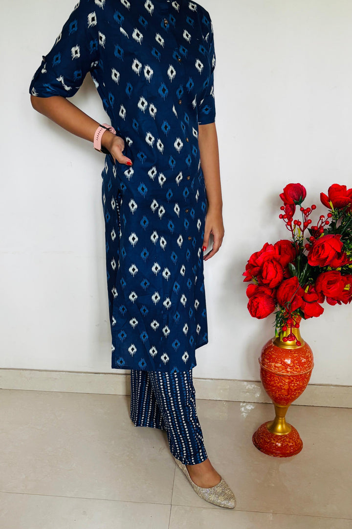 Friendly Vibe-  Cotton Kurti Set