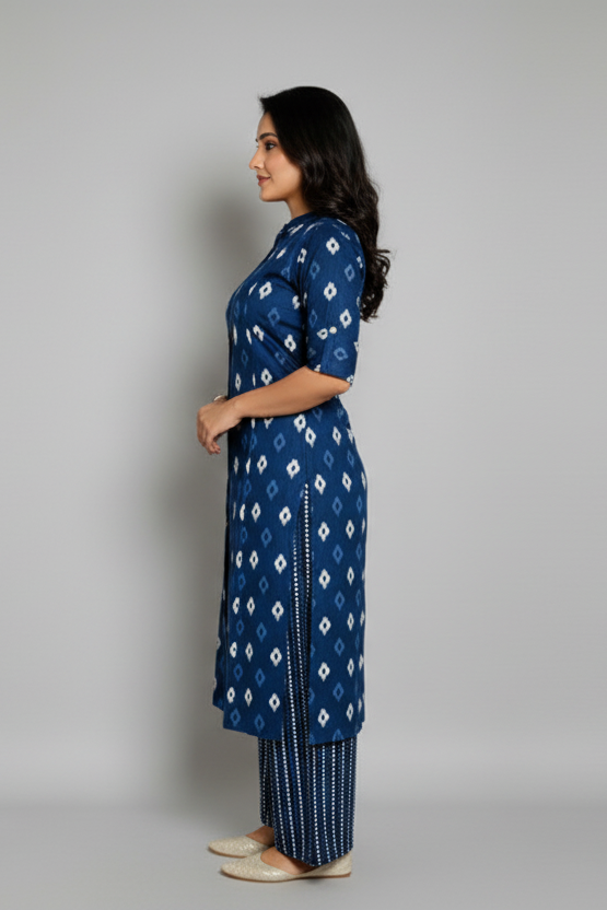 Friendly Vibe-  Cotton Kurti Set