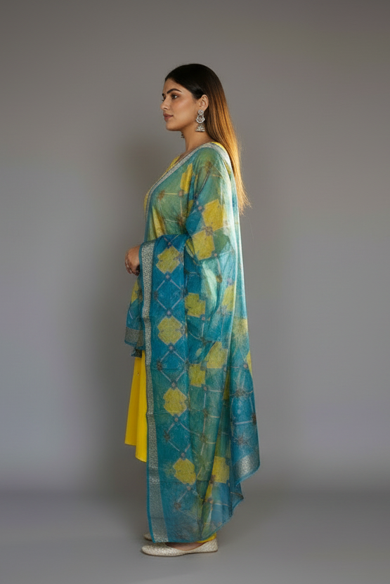 Glimpse Of Sunshine Rayon Kurti Set
