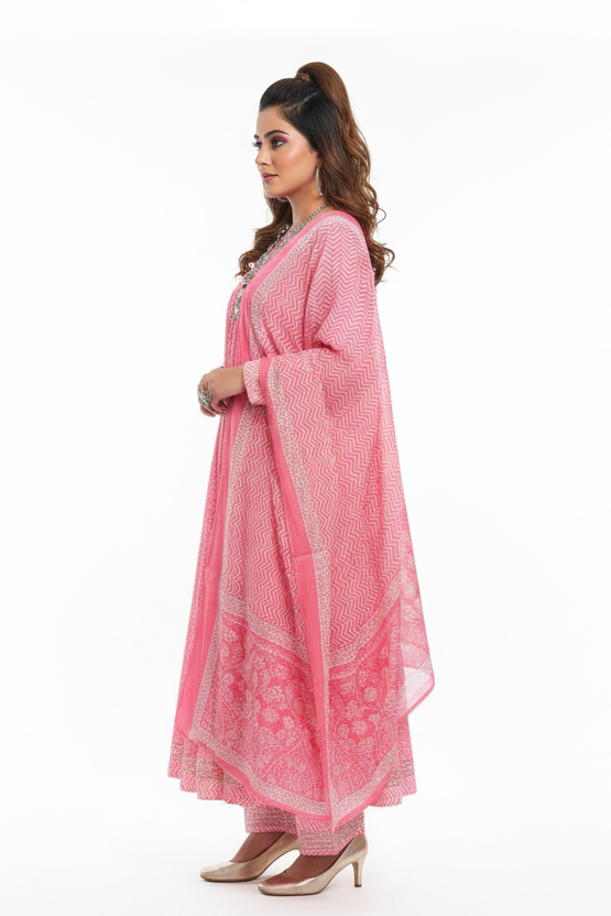 Woman Of Value. Trendy Kurti Set