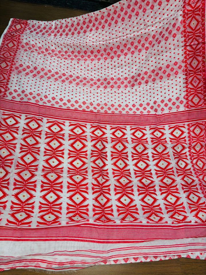 Sanjivani Bengal Dhakai Jamdani saree