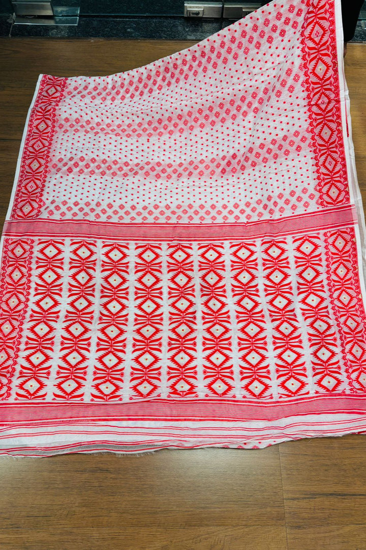 Sanjivani Bengal Dhakai Jamdani saree