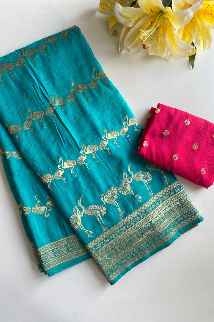 Colors Of Life Dola Silk Saree