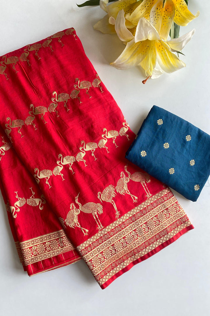 Colors Of Life Dola Silk Saree