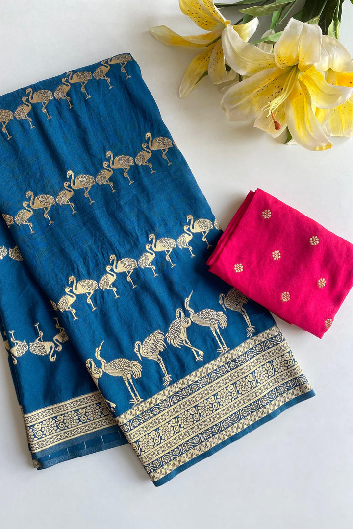 Colors Of Life Dola Silk Saree