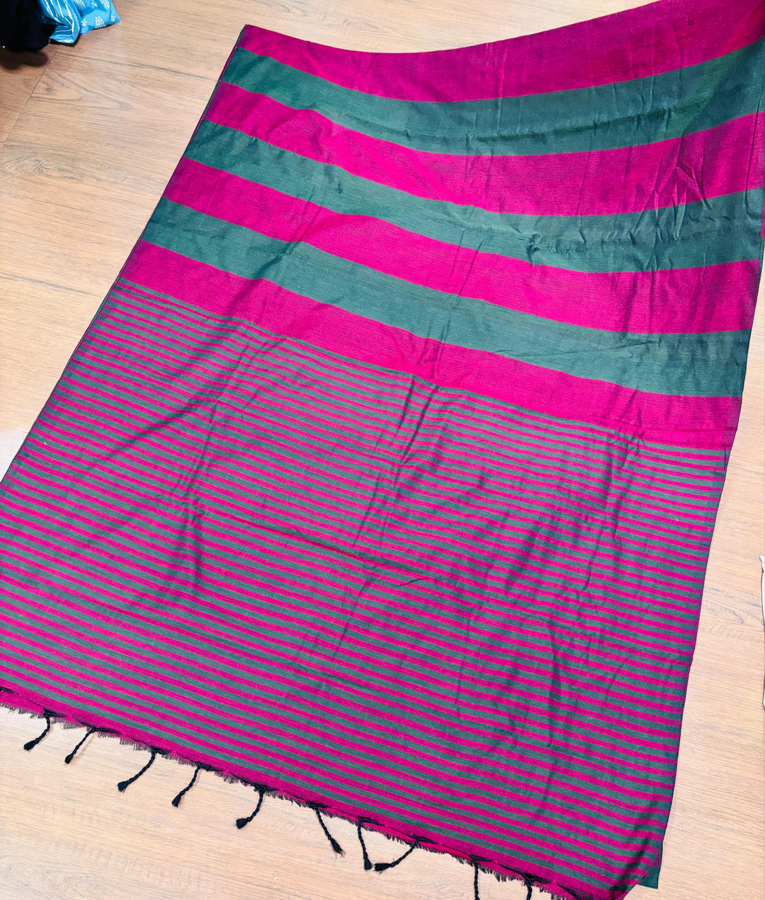 Multi Color Khadi Cotton Sare