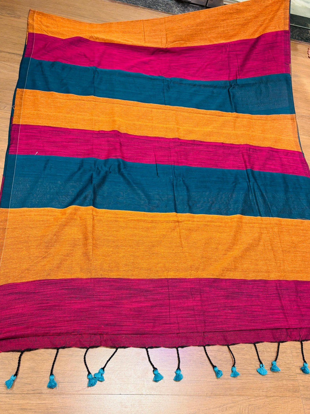 Greatest Glory -Multicolor Khadi Cotton Saree