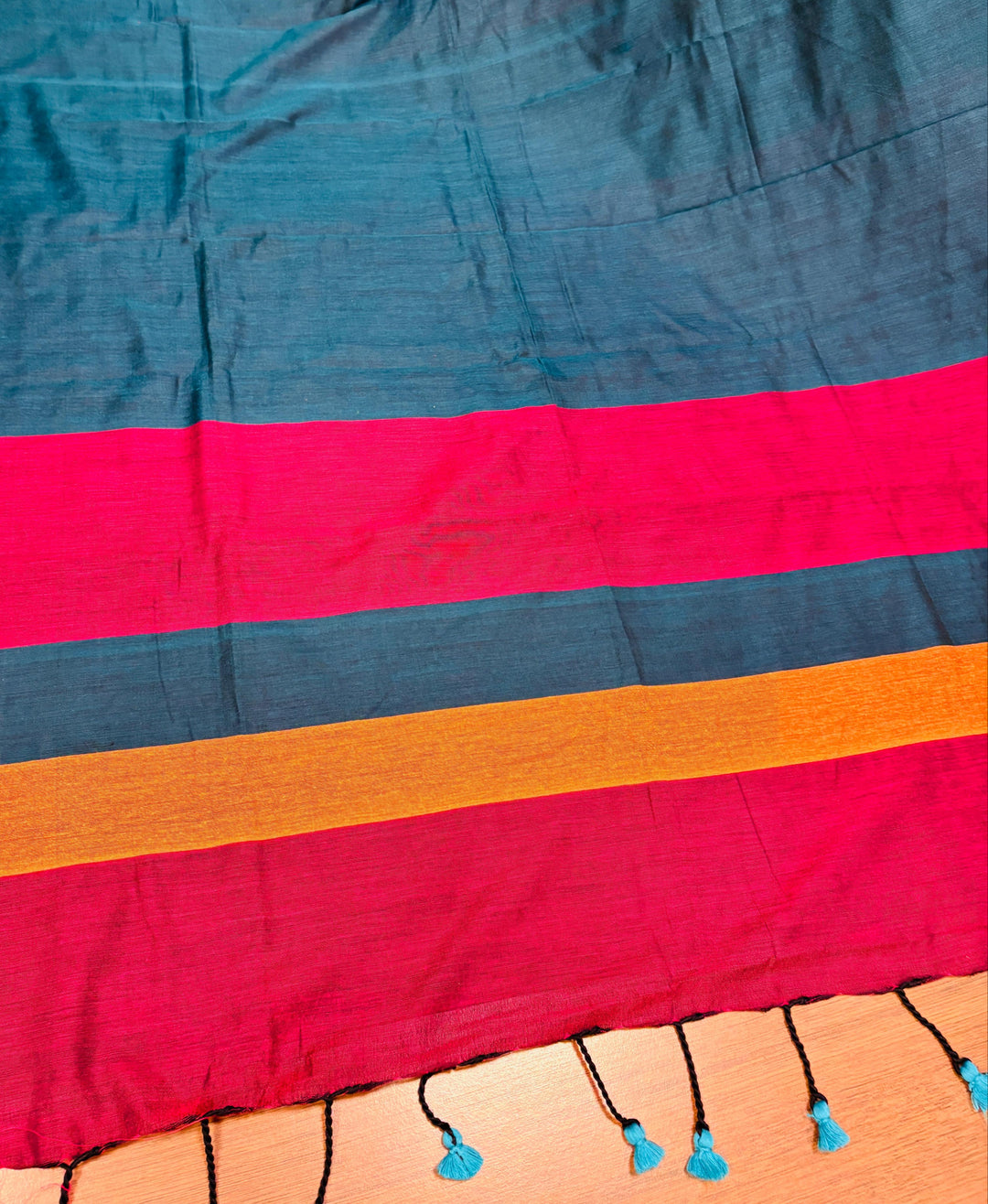 Greatest Glory -Multicolor Khadi Cotton Saree