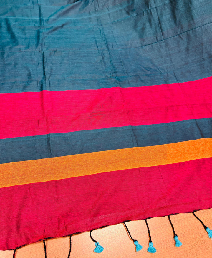 Greatest Glory -Multicolor Khadi Cotton Saree