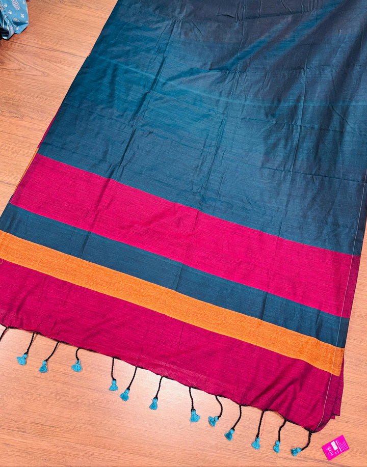 Greatest Glory -Multicolor Khadi Cotton Saree