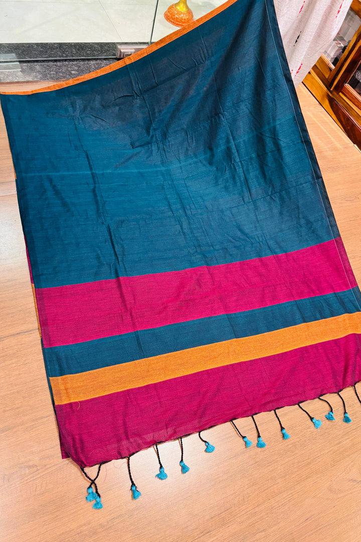 Greatest Glory -Multicolor Khadi Cotton Saree