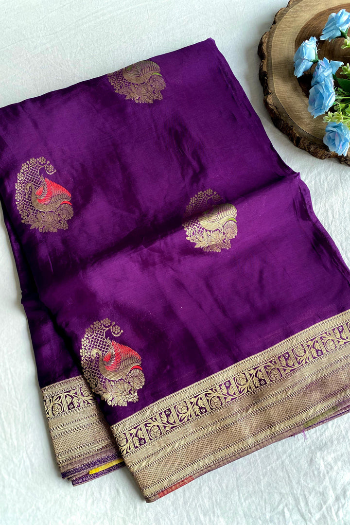 My Favorite Brushstrokes Banarasi Muga Silk Saree