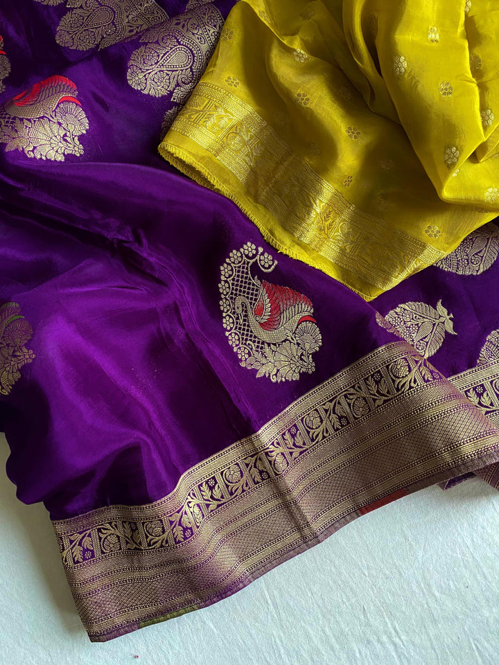 My Favorite Brushstrokes Banarasi Muga Silk Saree