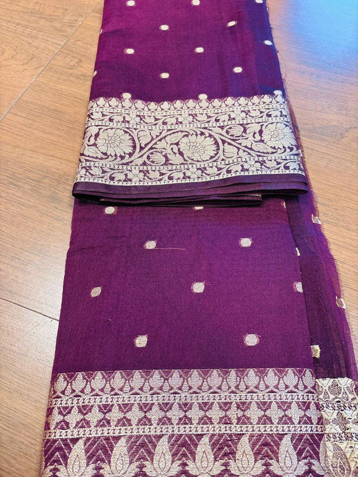 Sadgi Semi Georgette Banarasi Saree