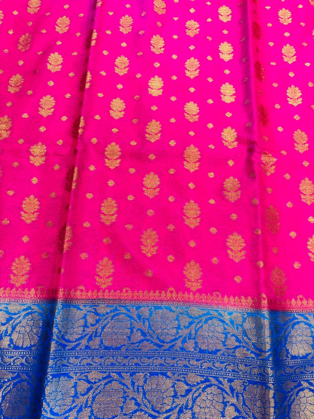 Pink Banarasi Semi Georgette Saree