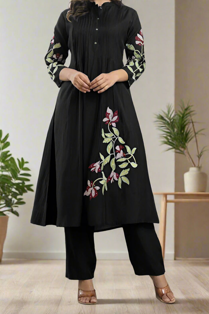 Dazzling Diva-  Embroidered kurti set