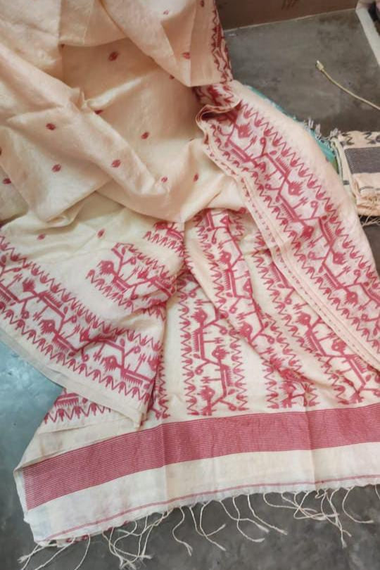 Bengal's Tale Gachi Tussar Saree