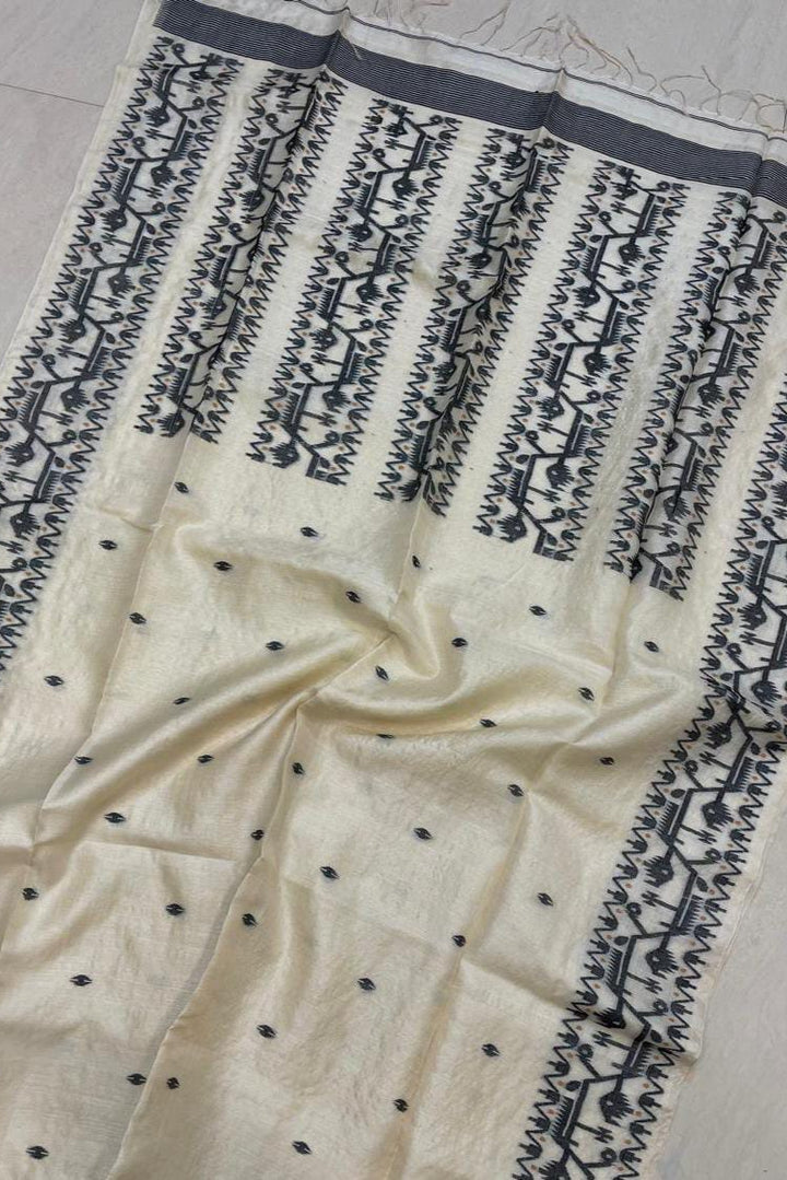 Bengal's Tale Gachi Tussar Saree