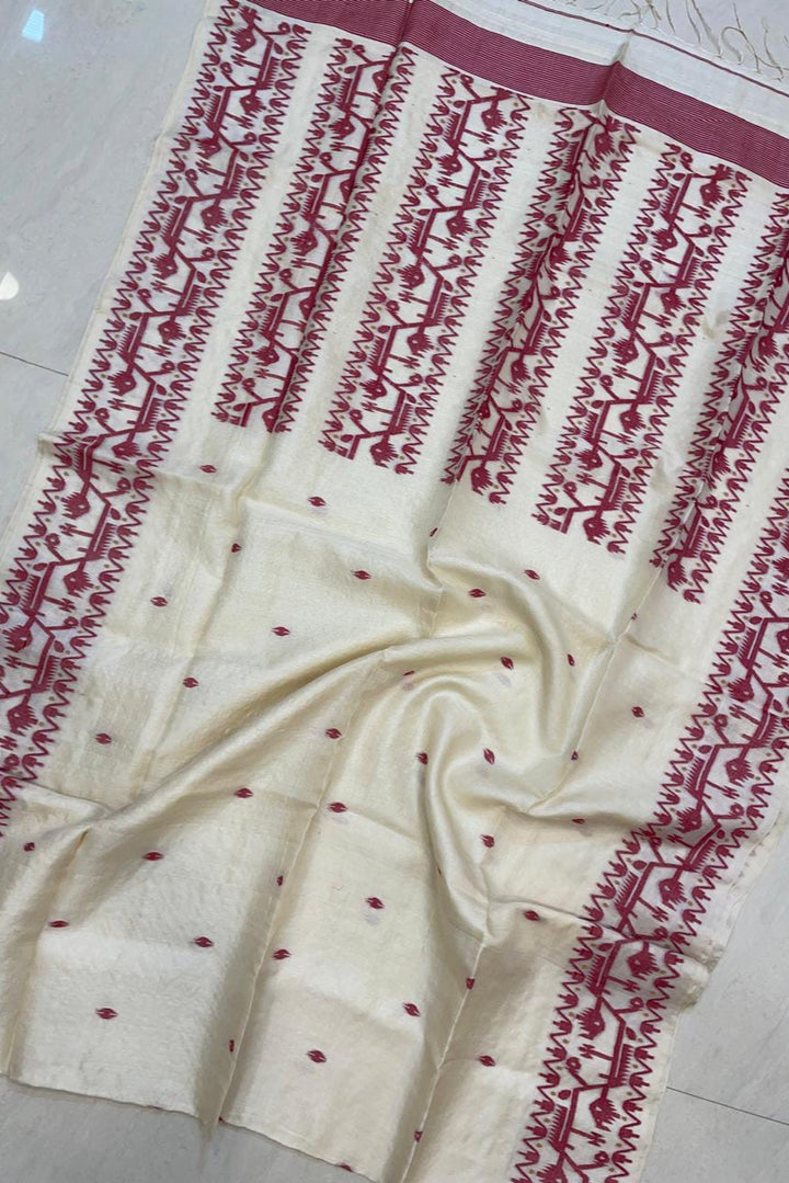 Bengal's Tale Gachi Tussar Saree