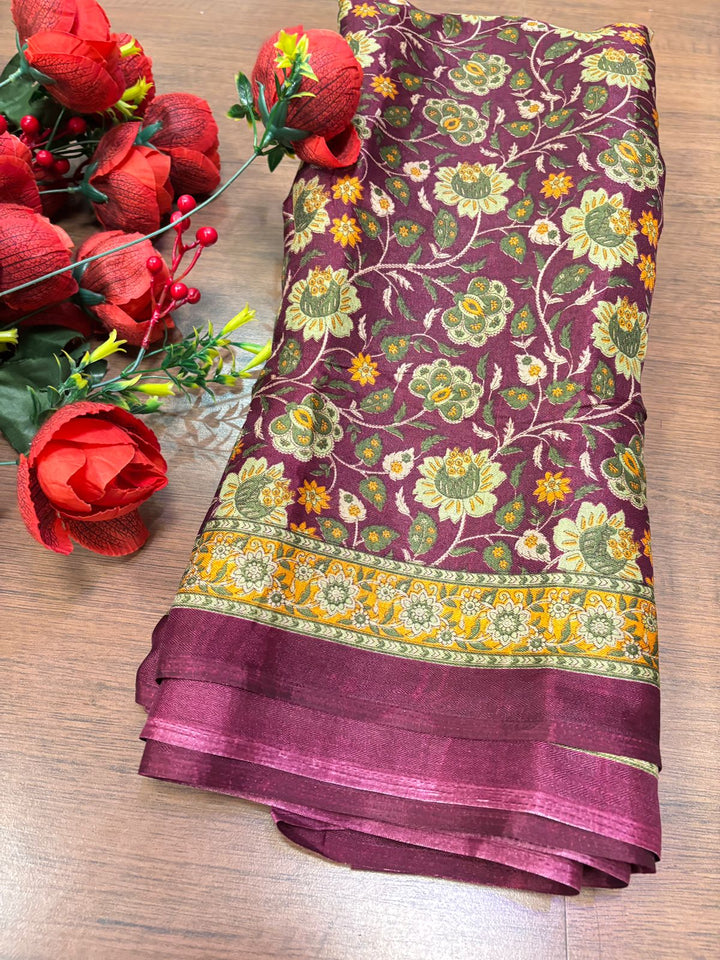 Glowing In Time Fancy Silk  Saree