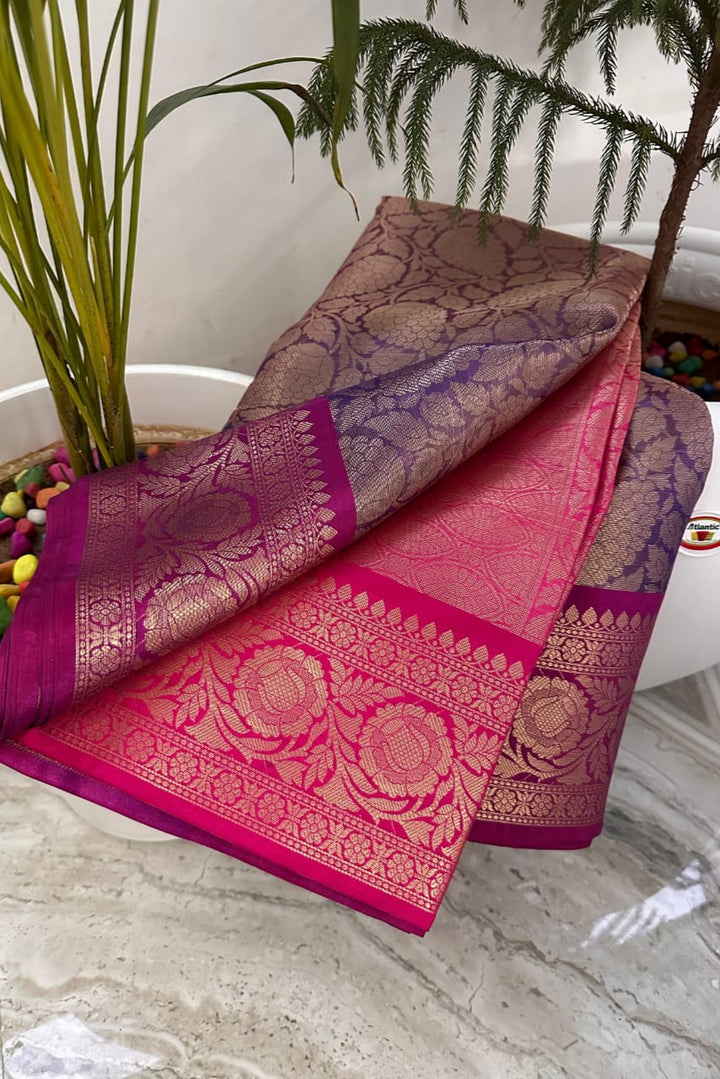 Vijayeta Kanchipuram Tissue Silk Saree