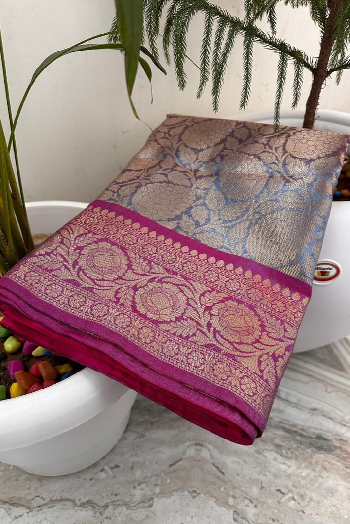 Vijayeta Kanchipuram Tissue Silk Saree