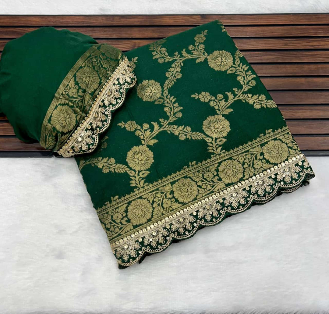 Puff Of Smoke Khaddi Georgette Silk Saree