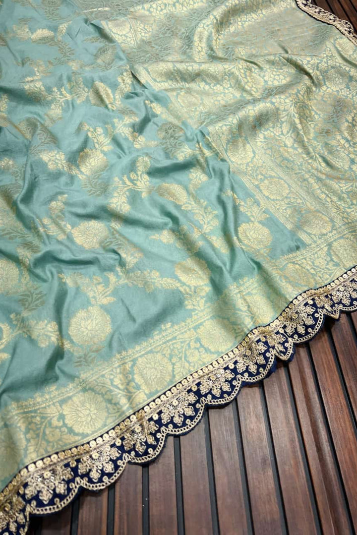 Puff Of Smoke Khaddi Georgette Silk Saree