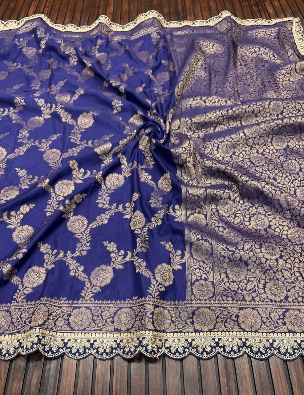 Puff Of Smoke Khaddi Georgette Silk Saree