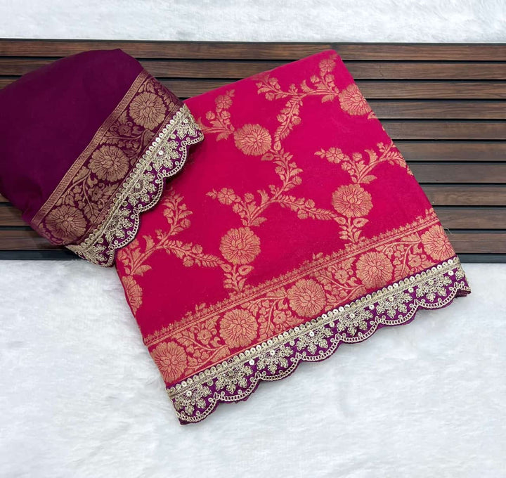 Puff Of Smoke Khaddi Georgette Silk Saree