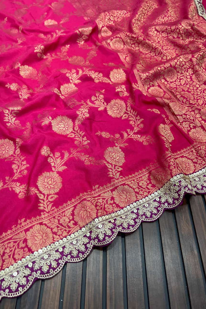 Puff Of Smoke Khaddi Georgette Silk Saree