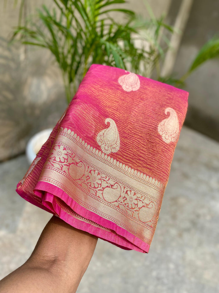 Inner Harmony Banarasi Tissue Silk Saree