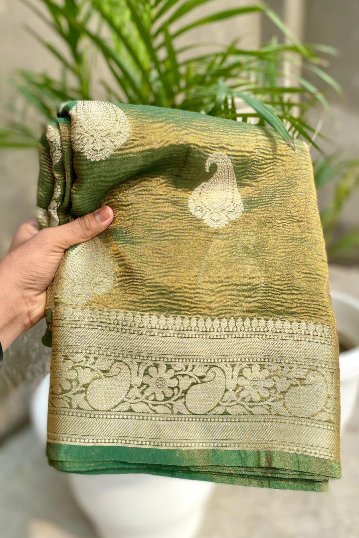 Inner Harmony Banarasi Tissue Silk Saree