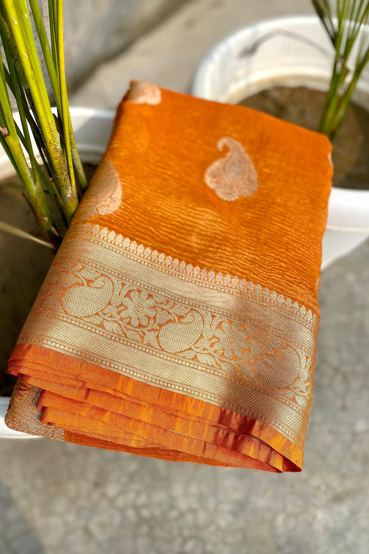 Inner Harmony Banarasi Tissue Silk Saree