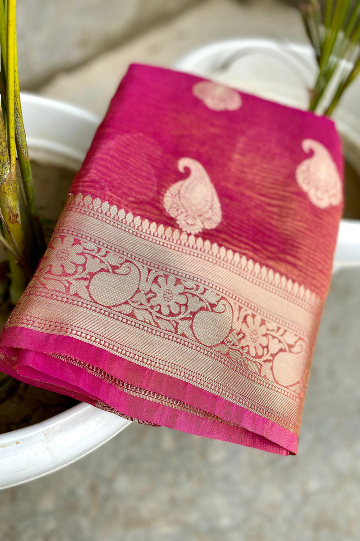 Inner Harmony Banarasi Tissue Silk Saree